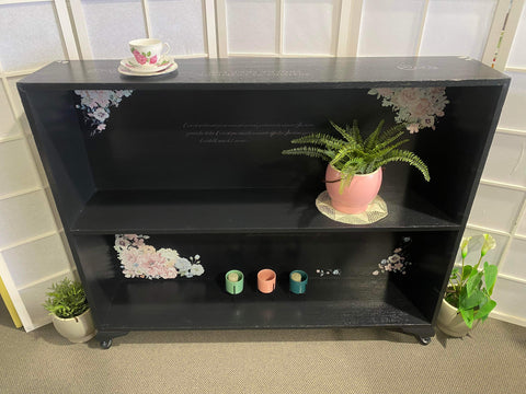 French Inspired Black Bookcase