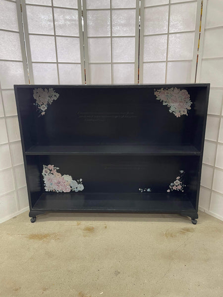 Stylish Low Black Shelves