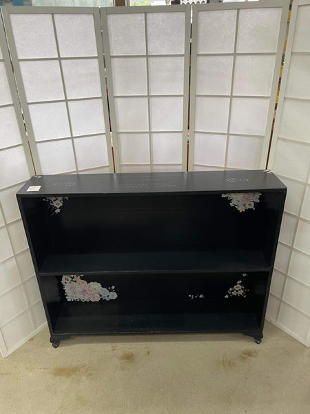 Stylish Low Black Shelves