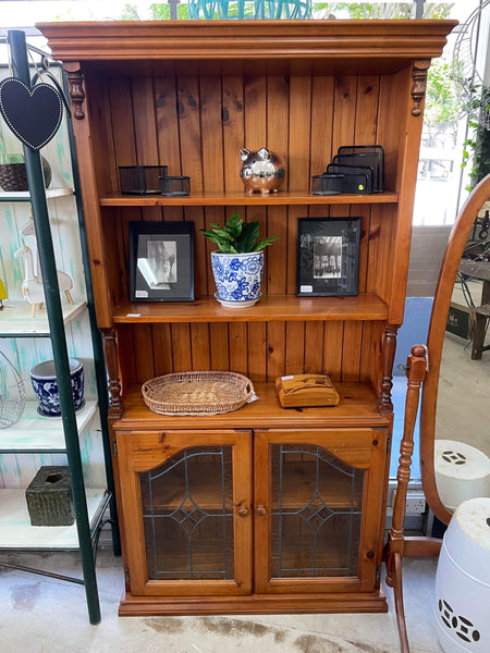 Rustic wooden display bookcase