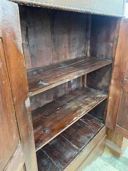 Large shelved timber cupboard
